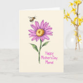Frohe Muttertagskarte! Karte (Gelbe Blume)