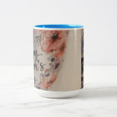 Frohe Muttertagstasse Zweifarbige Tasse (Mittel)