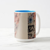 Frohe Muttertagstasse Zweifarbige Tasse (VorderseiteRechts)