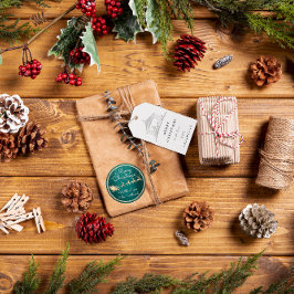 Frohe Namen Weihnachten Heilige Familie Gray Geschenkanhänger