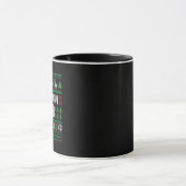 Frohe Navi Papa Lustiger hässlicher Pullover Weihn Tasse (Zentrum)