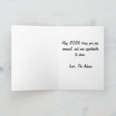 Frohe neue Anfänge 2026 Karte (Innenseite)