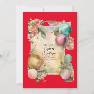 frohe neue Jahr 2024 Einladungskarten