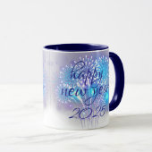 frohe neue Jahr 2025 Kaffee-Tasse Tasse (VorderseiteRechts)