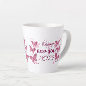 frohe neue Jahr 2025 Latte-Tasse Milchtasse (Rechte Ecke)