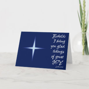 Frohe Neuigkeiten Feiertagskarte