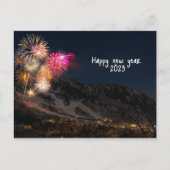 frohe Neujahrsgrüße Postkarte (Vorderseite)