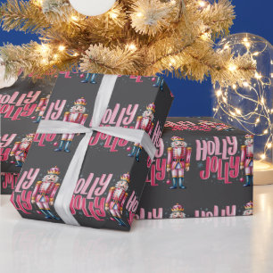 Frohe Nussknacker-Weihnachten Coquette Vornehm Geschenkpapier