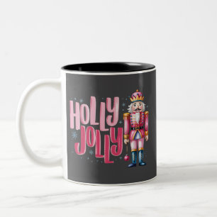Frohe Nussknacker-Weihnachts-Coquette Preppy Zweifarbige Tasse