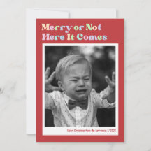 Frohe oder nicht rote Weihnachtszeit Foto