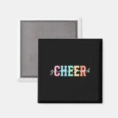 Frohe Oma Boho-Oma eines Cheerleaders Großmutter Magnet (Vorderseite/Rückseite)