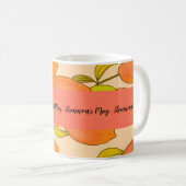 Frohe Orange Lemon Frucht Kaffeetasse (VorderseiteRechts)