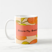 Frohe Orange Lemon Frucht Kaffeetasse (Links)