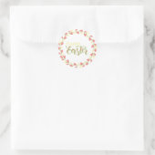 Frohe Osterblumen/Blume Runder Aufkleber (Tasche)