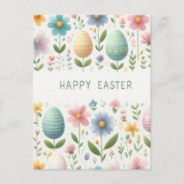 Frohe Osterblüten Postkarte