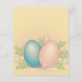 Frohe Ostereier & Blume Frühjahrsferien Flyer (Hinten)