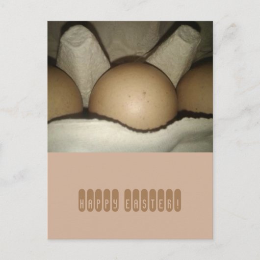 Frohe Ostereier in Karton Feiertagspostkarte (Vorderseite)
