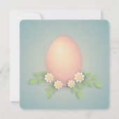 Frohe Ostereier und Blume Dankeskarte (Vorderseite)