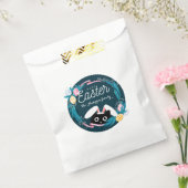 Frohe Osterfeige, Schwarze Katze mit sonnigen Ohre Geschenktütchen (Versiegelt)