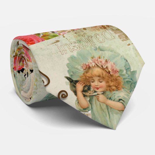 frohe Osterfrau Krawatte (Gerollt)