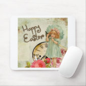 frohe Osterfrau Mousepad (Mit Mouse)