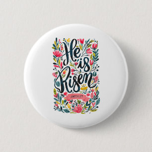 Frohe Ostergeschenk für Männer Frauen Er ist zu Os Button