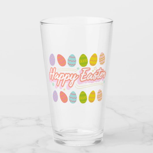 Frohe Osterglas Glas (Vorderseite)