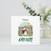 Frohe Ostergrüße und gute Wünsche zum Karfreitag (Stehend Vorderseite)