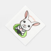 Frohe Osterhase an Ostern Serviette (Ecke)