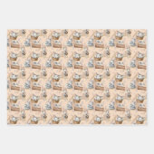 Frohe Osterhase in einem Korb Geschenkpapier Set (Vorderseite 3)