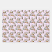 Frohe Osterhase in einem Korb Geschenkpapier Set (Vorderseite 2)