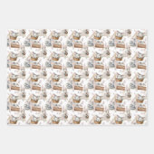 Frohe Osterhase in einem Korb Geschenkpapier Set (Vorderseite 3)