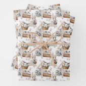 Frohe Osterhase in einem Korb Geschenkpapier Set (Beispiel)