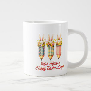 Frohe Osterhase, Ostertag Jumbo-Tasse