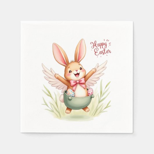 Frohe Osterhase! Serviette (Vorderseite)
