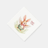 Frohe Osterhase! Serviette (Ecke)