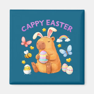Frohe Osterhasen Kapybaras Frühling Kinder LehrerH Magnet