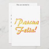 Frohe Osterkarte Einladung (Vorne/Hinten)