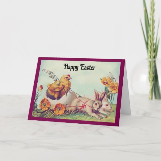 Frohe Osterkarte für ein Kind Feiertagskarte (Vorderseite)