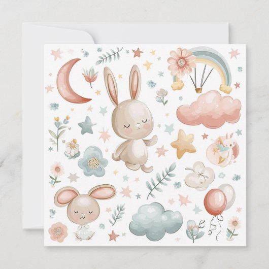 Frohe Osterkarte, Ostertagsgeschenk Feiertagskarte (Vorderseite)