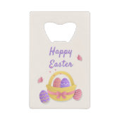 Frohe Osterkörbe und Schmetterlinge Geldbeutel Flaschenöffner (Vorderseite)