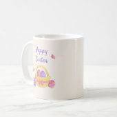 Frohe Osterkörbe und Schmetterlinge Kaffeetasse (Vorderseite Links)
