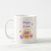Frohe Osterkörbe und Schmetterlinge Kaffeetasse (Links)