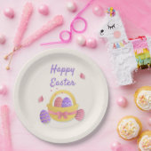 Frohe Osterkörbe und Schmetterlinge Pappteller (Party)