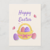 Frohe Osterkörbe und Schmetterlinge Postkarte (Vorderseite)