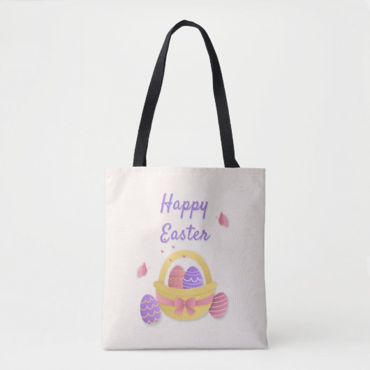 Frohe Osterkörbe und Schmetterlinge Tasche (Vorderseite)