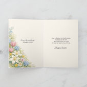 Frohe österliche eucharistische Segnungen Feiertagskarte (Innenseite)