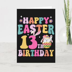 Frohe Ostern 13 Jahre altes Mädchen zum 13. Geburt Karte