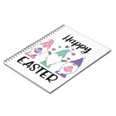 Frohe Ostern 2020 Gnome Egg Hunt Swea Notizblock (Linke Seite)