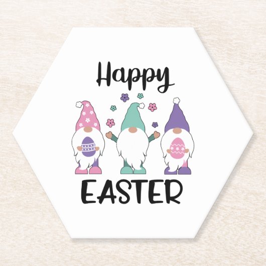 Frohe Ostern 2020 Gnome Egg Hunt Swea Untersetzer (Vorderseite)